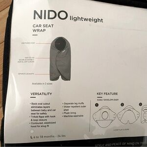 EUC 7AM Enfant ❄️Nido Lightweight Car Seat/Stroller Wrap Large (6-18 M/ 24lbs)